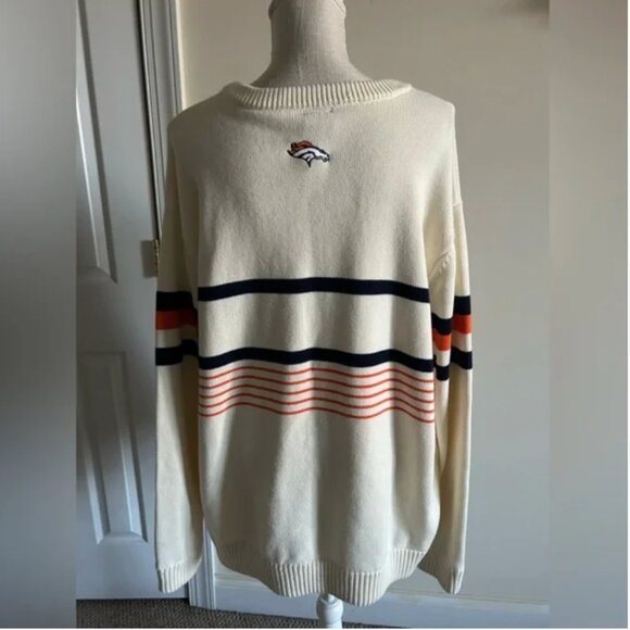 Anthropologie The Wild Collective Denver Broncos Vintage Crew Sweater size 2X - Picture 4 of 11